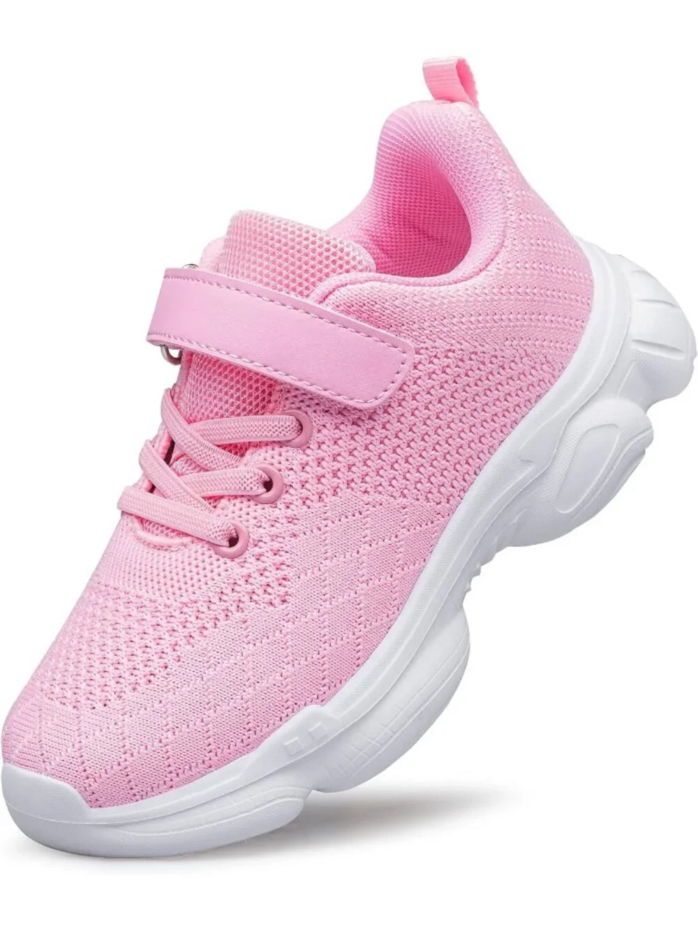 Kids Light Pink Mesh Shoes Toddler Boys Girls Running Sports Strap Sneakers